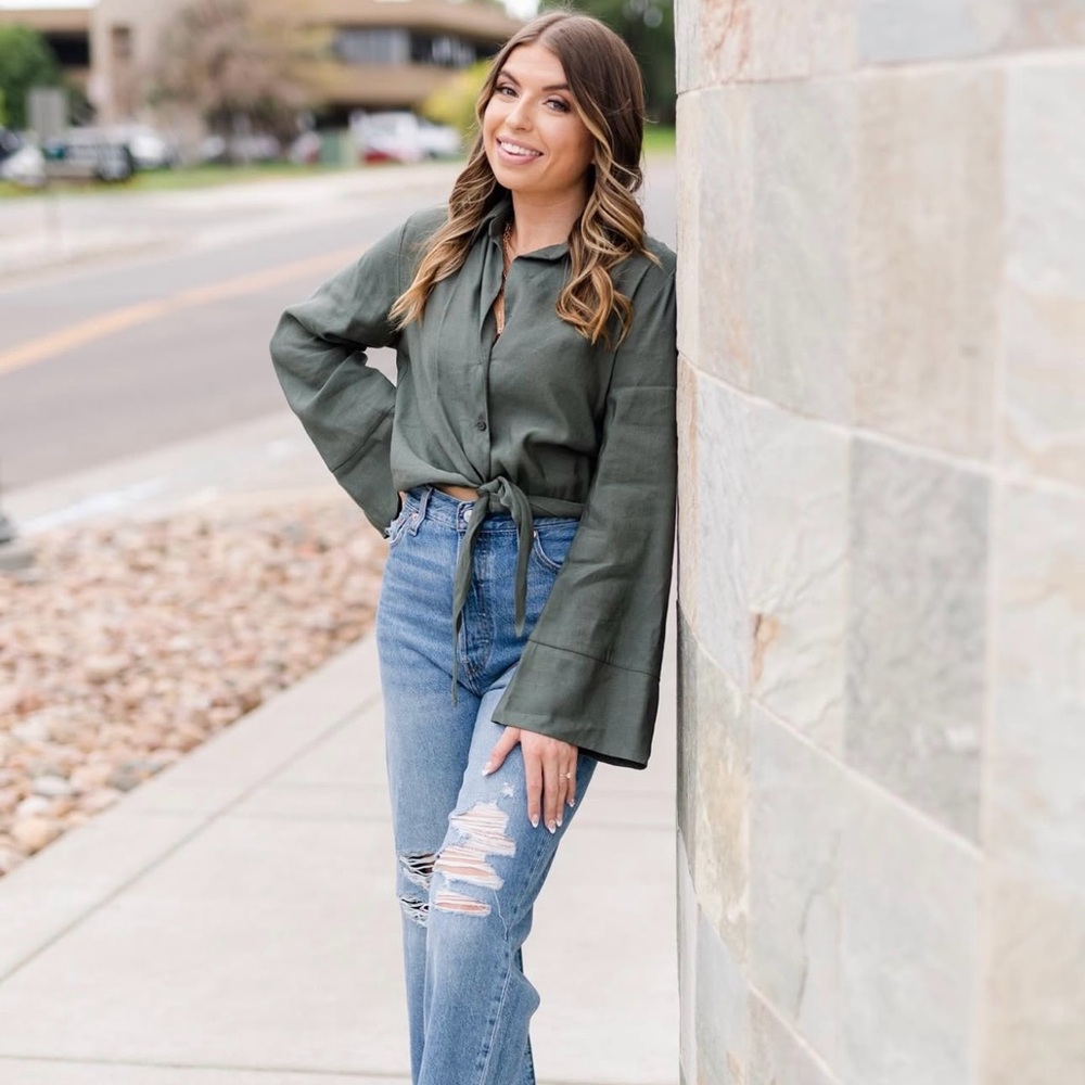 Zara Blue Straight Leg Women Jeans